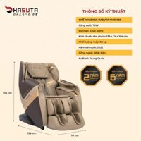 Ghế Massage Hasuta HMC-568( Tặng Robot hút bụi KVC2171/ Giảm 3tr