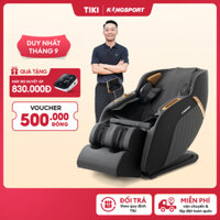 Ghế massage KINGSPORT G77 New màu sắc hiện đại, tích hợp điều khiển bằng giọng nói, khung ghế rộng rãi và thoải mái