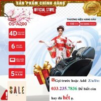 Ghế massage Okinawa A200, 4D, 12 bài tập, điều khiển tiếng Việt, ốp nhựa - =>Rẻ