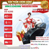 Ghế massage Okinawa A200, 4D, 12 bài tập, điều khiển tiếng Việt, ốp nhựa - @SALE