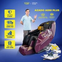 Ghế massage Thương gia Azado A550 Plus Công nghệ con lăn 5D, Chân điện tự điều khiển, Có tích hợp giọng nói, BH 6 năm