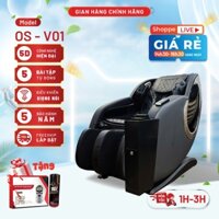 Ghế massage tính tiền tự động  V01, con lăn di chuyển 4D, nhiệt hồng ngoại vùng lưng