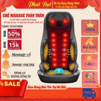 Ghế massage toàn thân nhật bản giá rẻ, nệm mát xa cổ vai gáy lưng mông toàn thân, Đệm massage bi xoay có hồng ngoại