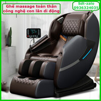 Ghế massage toàn thân sử dụng công nghệ con lăn di động, ghế mát xa thư giãn có màn LCD,loa bluetooth