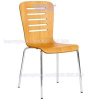 Ghế mặt gỗ lưng gỗ chân inox nguyên khối Lyly