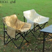 Ghế Mặt Trăng Di Động Ngoài Trời Ghế Cắm Trại Có Thể Gập Lại Ghế Thư Giãn Tựa Lưng Cao Ghế Câu Cá Siêu Nhẹ