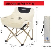 Ghế mặt trăng phượt cắm trại câu cá bung ra xếp lại cực nhanh