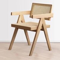 Ghế Mây Bằng Gỗ Sáp Trắng Ghế Mây Ban Công Gia Đình Ghế Mây Nhà Hàng Wabaji Ghế Ăn Bằng Gỗ Rắn Nhà Thiết Kế Ghế Chandiga