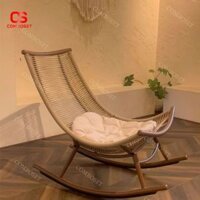 Ghế Mây Bập Bênh Mặt Trăng, Ghế Thư Giãn Bập Bênh, Ghế Giải Trí Dùng Cho Nội Thất Và Ngoại Thất