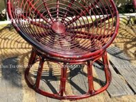 Ghế Mây Papasan 1M1 Màu Cánh Gián, Ghế Mây Thư Giãn Phòng Khách - Bàn Ghế Mây Tre ĐAN TRÀ