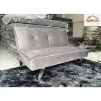 Ghế mini Sofa 1m2 xám nhung decor phòng trọ nhỏ, giường nằm cho trẻ rm