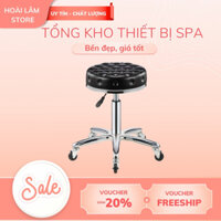 GHẾ MÚI CHÂN NHỆN, GHẾ XOAY SPA NÂNG HẠ BÁNH ĐÚT NHỰA ( Hàng Nhập Khẩu)