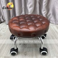 Ghế Nail Bánh Xe, Ghế Xoay Đóng Hàng Tiện Lợi Mẫu Tổ Ong  Sang Chảnh  (Ảnh Thật Shop Chụp)