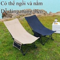 Ghế Nằm Gấp Gọn Đa Chức Năng Ngoài Trời Ghế Câu Cá Bãi Biển Cắm Trại Dã Ngoại Siêu Nhẹ Di Động