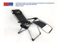 GHẾ NẰM THƯ GIÃN GẤP GỌN - BLC003,MÀU ĐEN