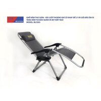GHẾ NẰM THƯ GIÃN GẤP GỌN - BLC003,MÀU GHI