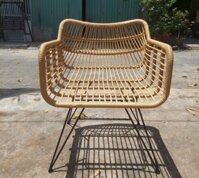 Ghế ngoài trời đan dây mây nhựa MN02