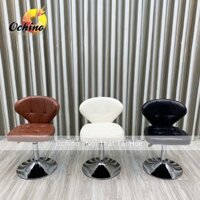 Ghế Ngồi Bàn Học Chân Thấp Mẫu Tựa Da Vuông Tùy Chỉnh Độ Cao Từ 30-50Cm (Có Sẵn)