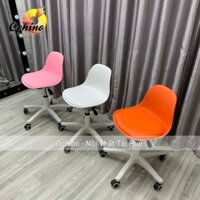Ghế Ngồi Bàn Makeup Xoay 360 độ, Ghế Spa Chân Bánh Xe Mẫu Nhựa Da Sang Chảnh, Ghế Dày Dặn, Êm Ái (Hàng Sẵn Shop)