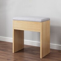 Ghế Ngồi Bàn Trang Điểm 32cmX36cmX24cm Mặt Đệm Thoáng Khí Gỗ MDF Phủ Melamin, Ghế Đôn Decor Phòng