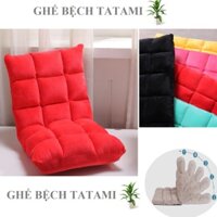 Ghế NGỒI BỆCH - Ghế Lười Tatami Siêu Đẹp 7 Màu Tự Chọn Siêu Đẹp Nệm Mút, Bông Cao Cấp Và Vỏ Là Vải Nhung Mịn