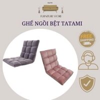 Ghế Ngồi Bệt Tatami - Ghế Sofa Tựa Lưng Phong Cách Nhật Bản 5 Cấp Độ Ngồi - Khung Sắt Cứng Cáp Vỏ Bọc Nhung Mềm Mại