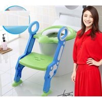 Ghế ngồi bồn cầu có thang vịn an toàn cho bé phiên bản mới