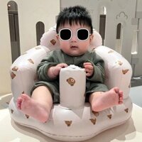 Ghế Ngồi Cho Bé Ghế Gấp Bơm Hơi Hộ Gia Đình Trẻ Sơ Sinh Ghế Ăn Chống Rơi Di Động Tắm Phân Sofa