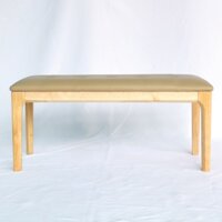 Ghế ngồi chờ, ghế dài 1 mét, chất liệu gỗ cao su tự nhiên, có nệm ngồi mềm mại chắc chắn
