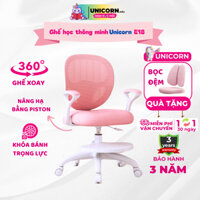 Ghế ngồi học chống gù Unicorn E18 Ghế học sinh xoay 360 độ Chống gù lưng Bảo vệ cột sống của bé