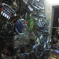 Ghế ngồi inox xe máy em bé