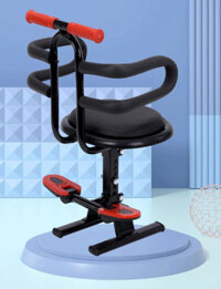 Ghế Ngồi Nâng Hạ cho bé Đi Xe Máy Có Tay Vịn Baby Seat Carbon cao cấp
