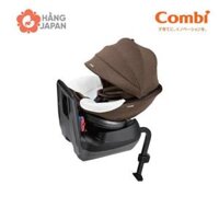 Ghế ngồi ô tô Combi Culmove xoay 360° nâu socola cho bé từ sơ sinh đến 4 tuổi - Hàng chính hãng