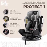 Ghế ngồi ô tô Fatz xoay 360 độ có isofix và top tether Protect 1