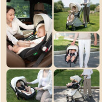Ghế ngồi ô tô trẻ em M33 cao cấp thiết kế kiêm nôi xách tay, dành cho trẻ từ sơ sinh, tiện lợi đi du