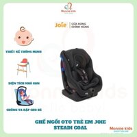 Ghế ngồi oto thông minh Joie Steadi Coal, ghế đệm oto an toàn cho bé - Monnie Kids