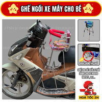 Ghế Ngồi Xe Máy Cho Bé Dưới 2 Tuổi Có Tựa Lưng - Dành Cho Xe Nouvo, Hayate - Phụ Kiện