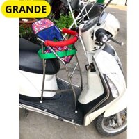 Ghế ngồi xe máy cho bé, ghế ngồi xe tay ga có vòng an toàn chất liệu inox cao cấp ,có dây đai kèm theo an toàn cho bé