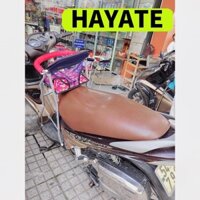 Ghế ngồi xe máy cho bé Hayate , ghế ngồi xe tay ga có vòng an toàn , ghế ga xếp sắt có vòng xếp gọn xe Hayate