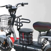 Ghế ngồi xe máy cho bé, xe đạp điện gấp gọn có giỏ đồ HG01