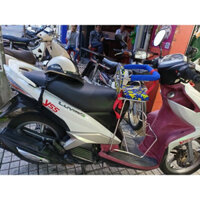 Ghế ngồi xe máy cho bé xe Luvias-Latte có tựa vòng - đai