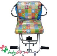 Ghế ngồi xe máy số cho bé có chỗ để chân