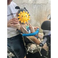 Ghế ngồi xe máy , Xe Số, Yên Nệm, Có tựa, Có Vòng, An Toàn Cho Bé , GHẾ SỐ XẾP INOX CAO CẤP