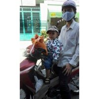 Ghế ngồi xe số cho bé có dựa vòng - đai (Sirius,Future,Wave,Dream,Alexo,Blade,Honda Cub,…)