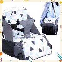Ghế Ngồi Xếp Gọn Cho Bé Đi Du Lịch Thiết Kế có ngăn chứa đồ tiện lợi Booster Seat BABY Travel