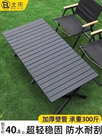 ghế ngủ gấp gọn Bàn gấp ngoài trời hợp kim nhôm trứng cuộn bàn bàn cắm trại và ghế dã ngoại di động cắm trại cung cấp thiết bị trọn bộ ghế ngủ gấp gọn bàn ghế dã ngoại