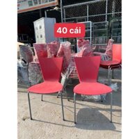 GHẾ NHÀ ĂN CHÂN INOX LƯNG GỖ - THANH LÝ