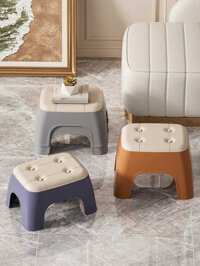 Ghế nhỏ dày cho gia đình Thay đổi giày nhỏ Ghế thấp cho phòng khách Bàn trà nhựa Ký túc xá Phòng cho thuê Ghế