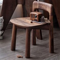 Ghế Nhỏ Gỗ Óc Chó Đen Bắc Mỹ Ghế Nhỏ Trẻ Em Ghế Nhỏ Ghế Thấp Gỗ Cứng Bền Cho Phòng Khách Gia Dụng Ghế Thay Giày