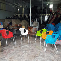 Ghế nhựa cao cấp chân inox [ GIÁ NHÀ MÁY SẢN XUẤT ] dùng cho quán cafe, quán ăn - Bàn ghế Bảo Phát